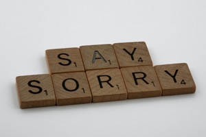 Saying sorry isn’t that hard!